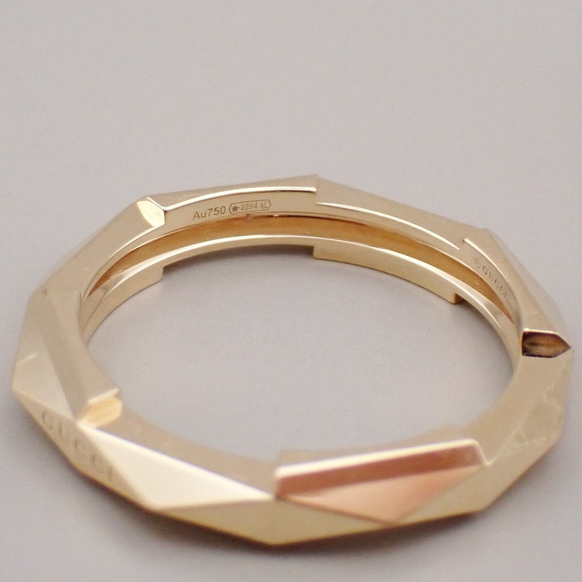 Gucci Link To Love Studded Ring 18K Yellow Gold Gold Yellow_Gold Jewelry ( )