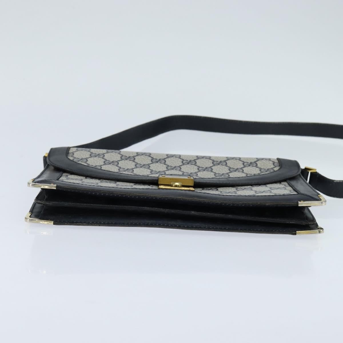 Gucci Gg Supreme Messenger Bag Gg Canvas Navy Pvc Shoulder Bag Bag ( )