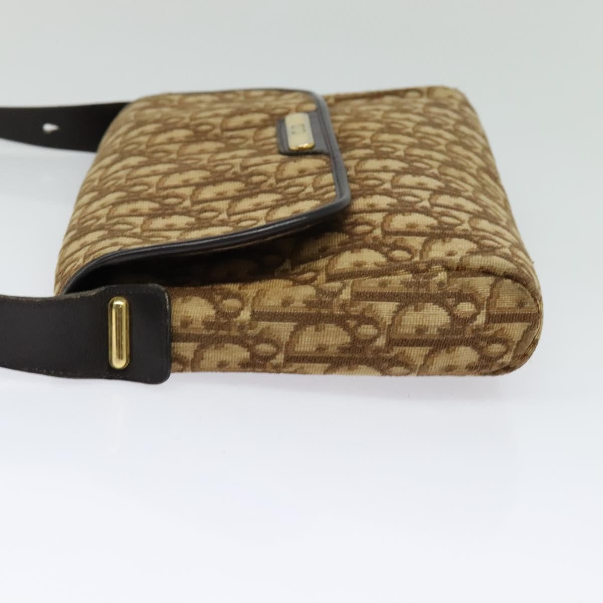 Christian Dior   Trotter Flap Shoulder Bag Canvas Brown Canvas Bag ()