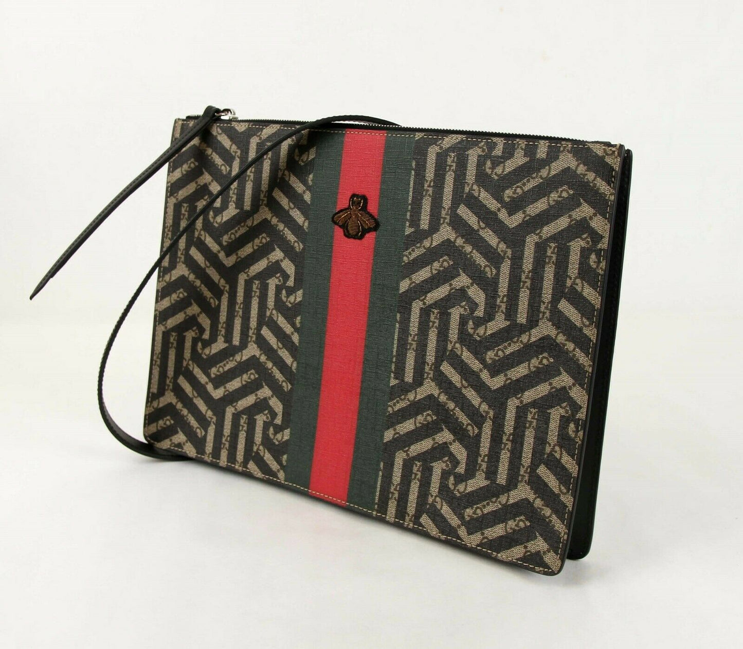 Gucci Leather Canvas Shoulder Bag