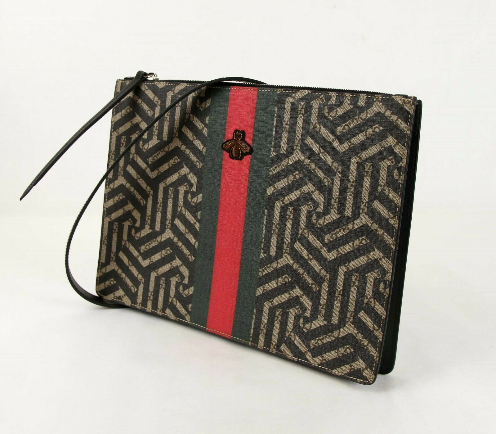 Gucci Leather Canvas Shoulder Bag