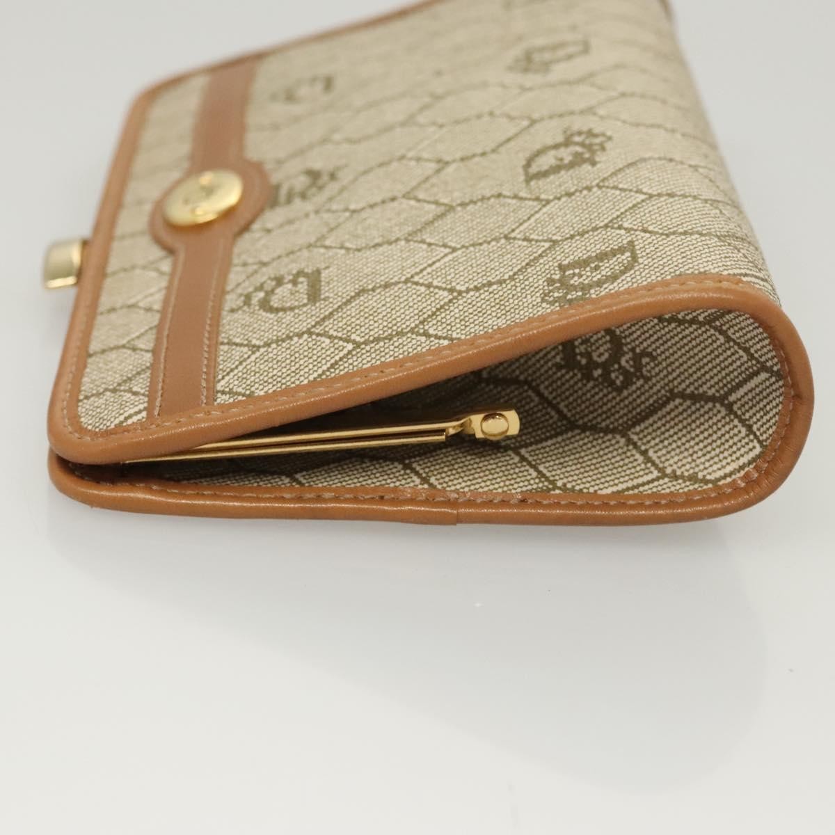 Christian Dior   Honeycomb Zip Pouch Coated Canvas Beige Pvc Clutche & Pouche Bag ()