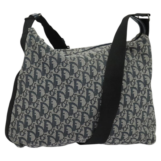 Christian Dior   Zip Shoulder Bag Diorissimo Canvas Navy Canvas Shoulder Bag Bag ()