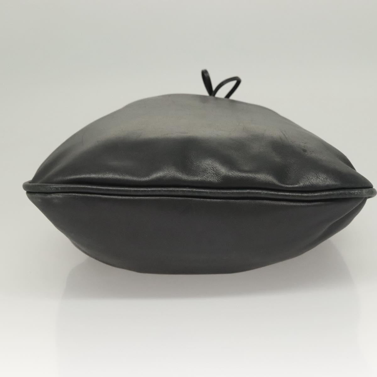Gucci   Bamboo Shoulder Bag Leather Black Leather Handbag ( )