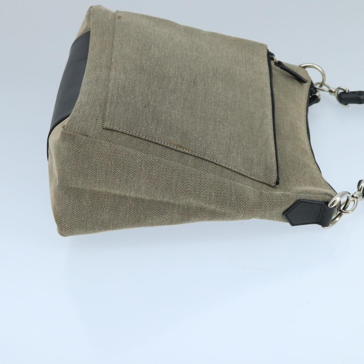 Gucci   Bamboo Handle Tote Canvas Beige Canvas Shoulder Bag Bag ( )