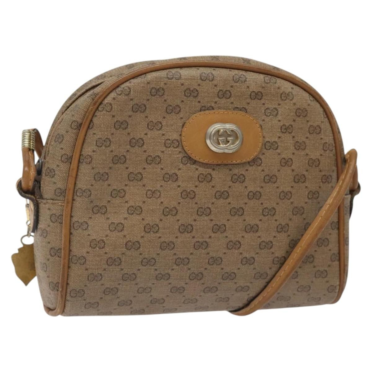 Gucci Micro Gg Supreme Shoulder Bag Gg Canvas Beige Pvc Shoulder Bag Bag ( )