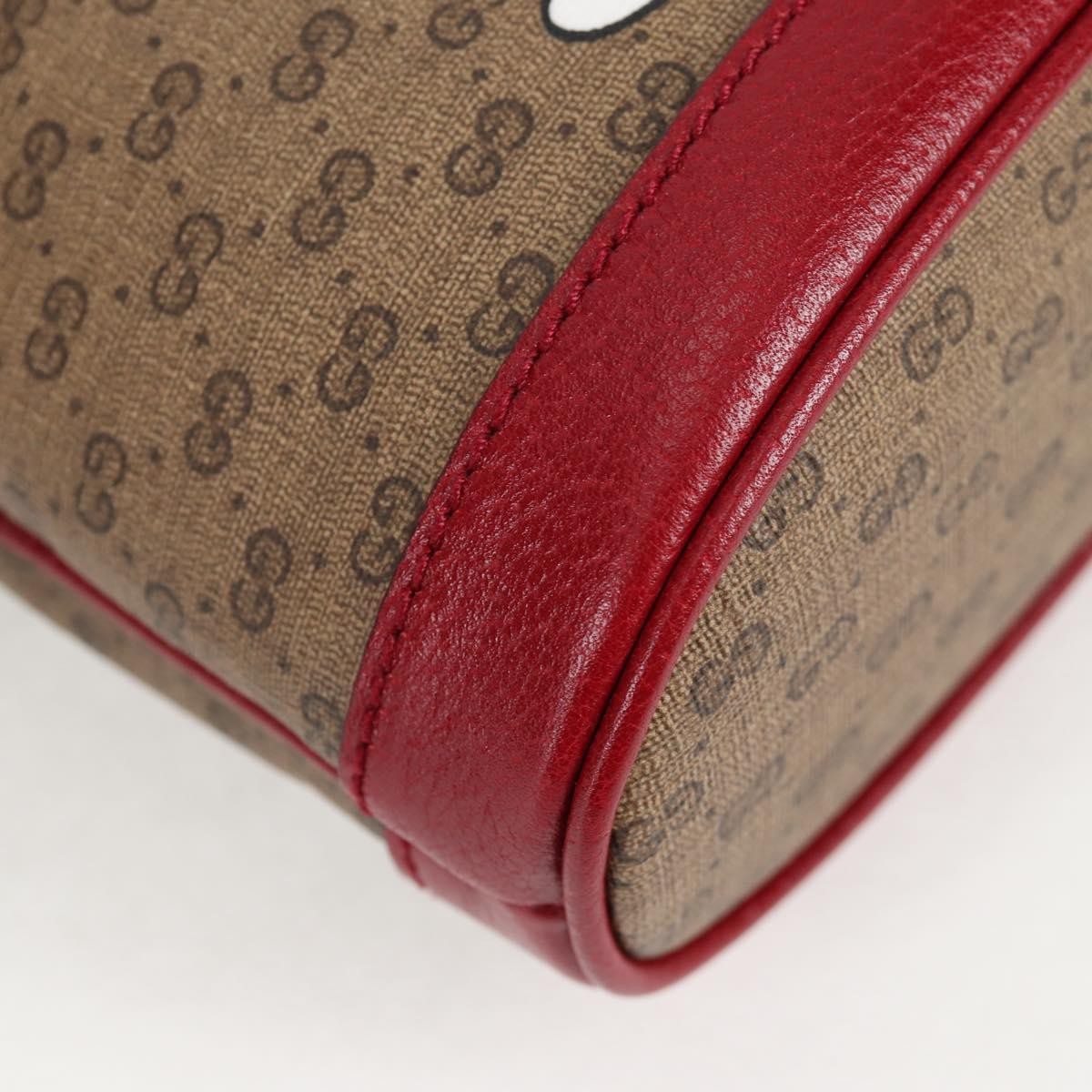 Gucci Doraemon Bucket Bag Printed Mini Gg Coated Canvas Beige Pvc Bag ( )