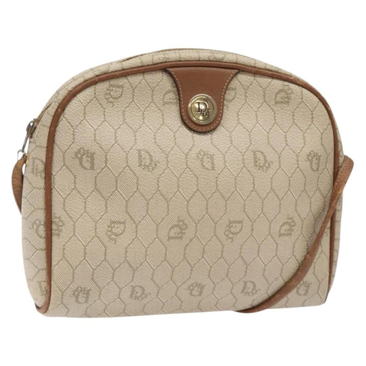 Christian Dior   Honeycomb Shoulder Bag Canvas Beige Canvas Bag ()
