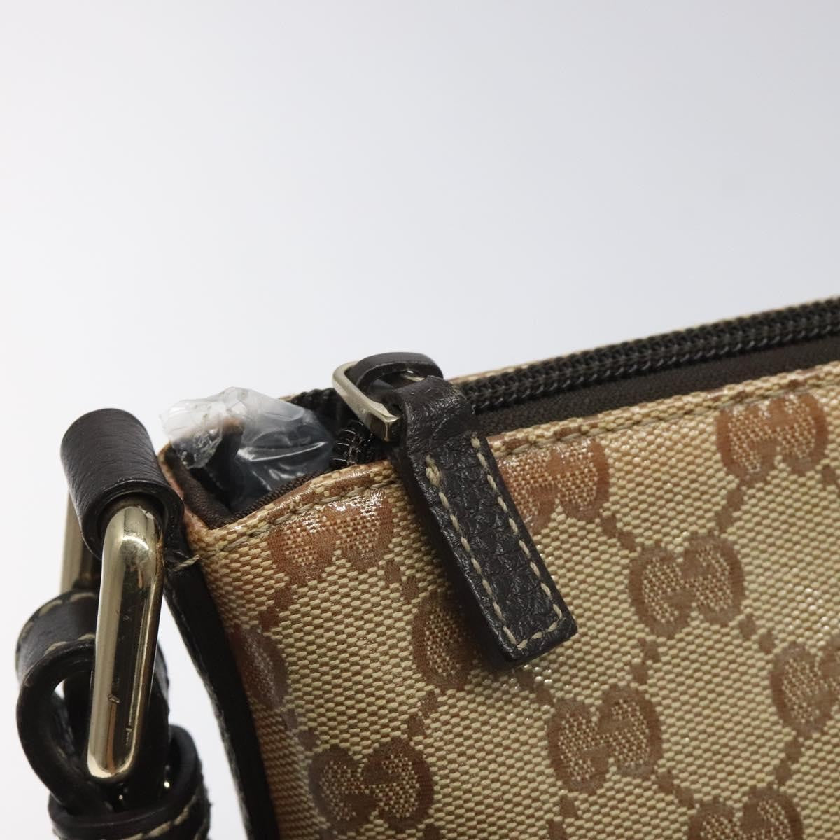 Gucci Flap Messenger Bag (Outlet) Gg Coated Canvas Beige Canvas Shoulder Bag Bag ( )