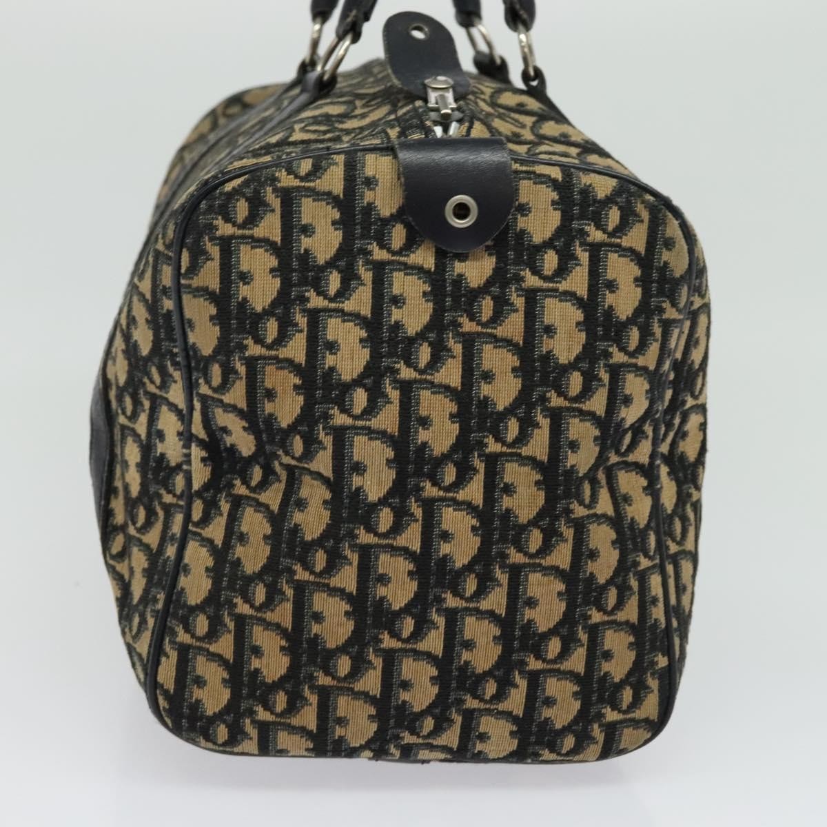 Christian Dior   Trotter Boston Bag Diorissimo Canvas Navy Canvas Bag ()