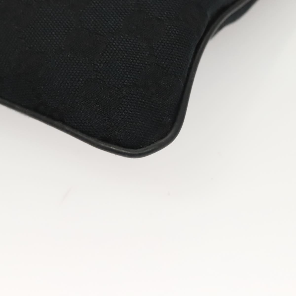 Gucci Web Strap Zip Messenger Bag Gg Canvas Black Canvas Shoulder Bag Bag ( )