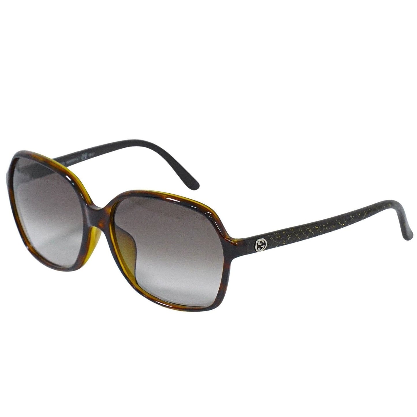 Gucci Eyewear Interlocking G Sunglasses Brown Plastic Sunglasse Accessory ( )