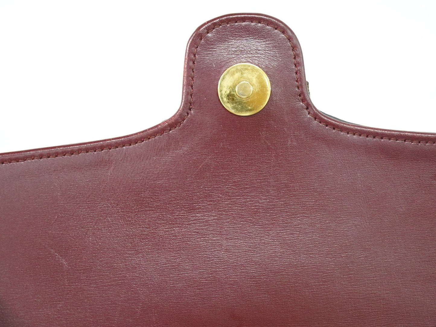 Gucci Arli Shoulder Bag Leather Burgundy Leather Bag ( )