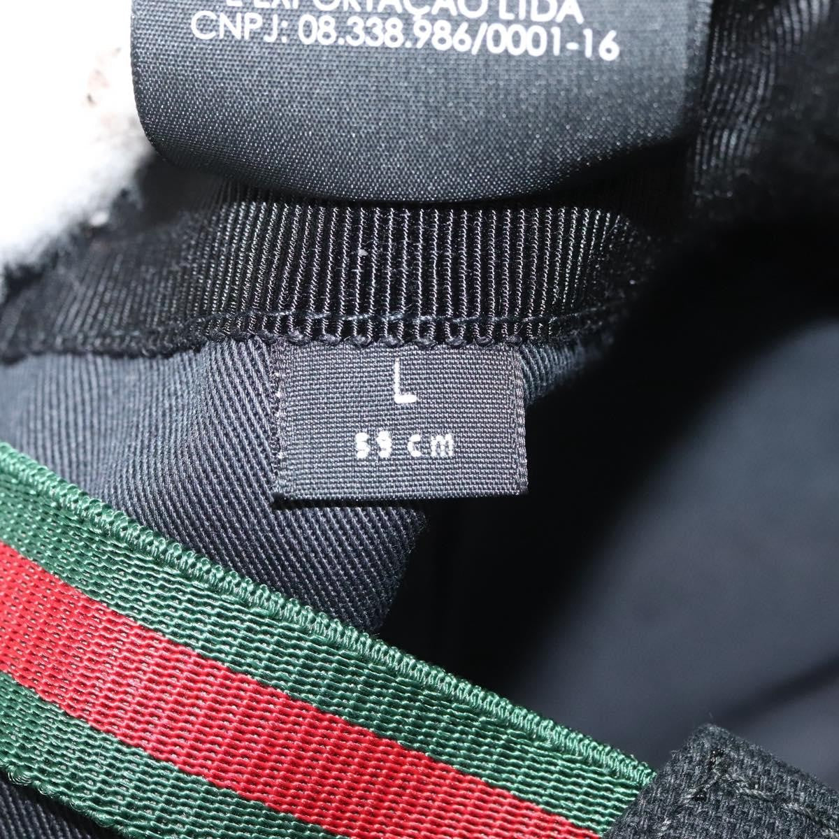 Gucci Interlocking G Web Baseball Cap Canvas Black Canvas Head Accessory Accessory ( )