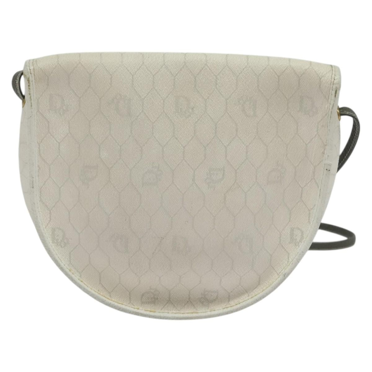 Christian Dior   Honeycomb Shoulder Bag Canvas White Canvas Shoulder Bag Bag ()