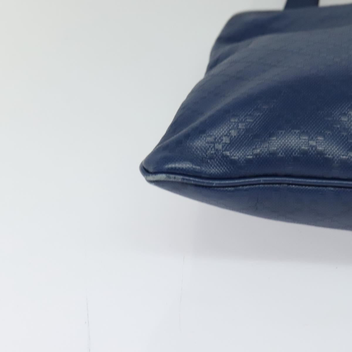 Gucci Zip Top Messenger Bag Diamante Leather Blue Leather Shoulder Bag Bag ( )