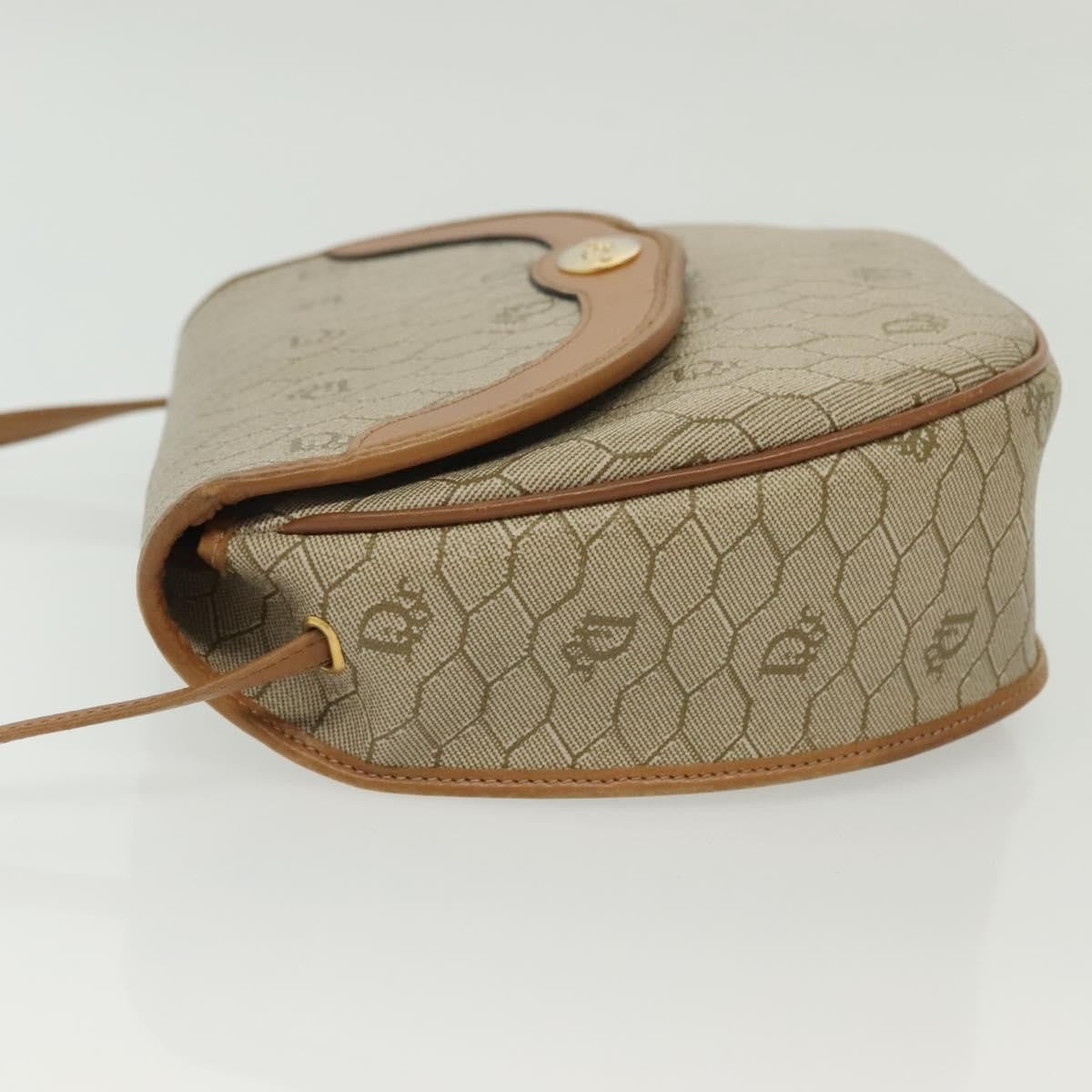Christian Dior   Honeycomb Shoulder Bag Canvas Beige Canvas Bag ()