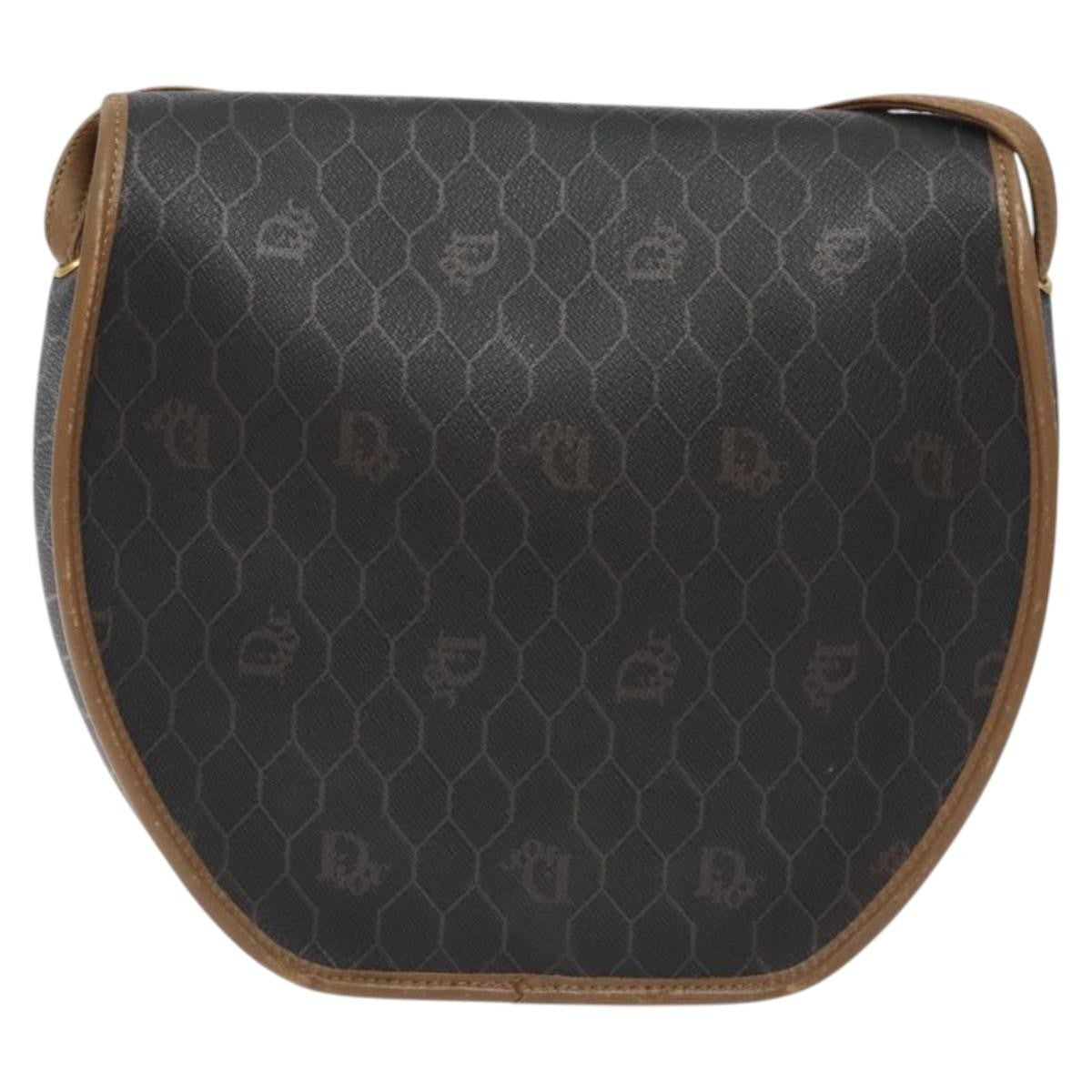 Christian Dior   Honeycomb Shoulder Bag Canvas Black Canvas Bag ()