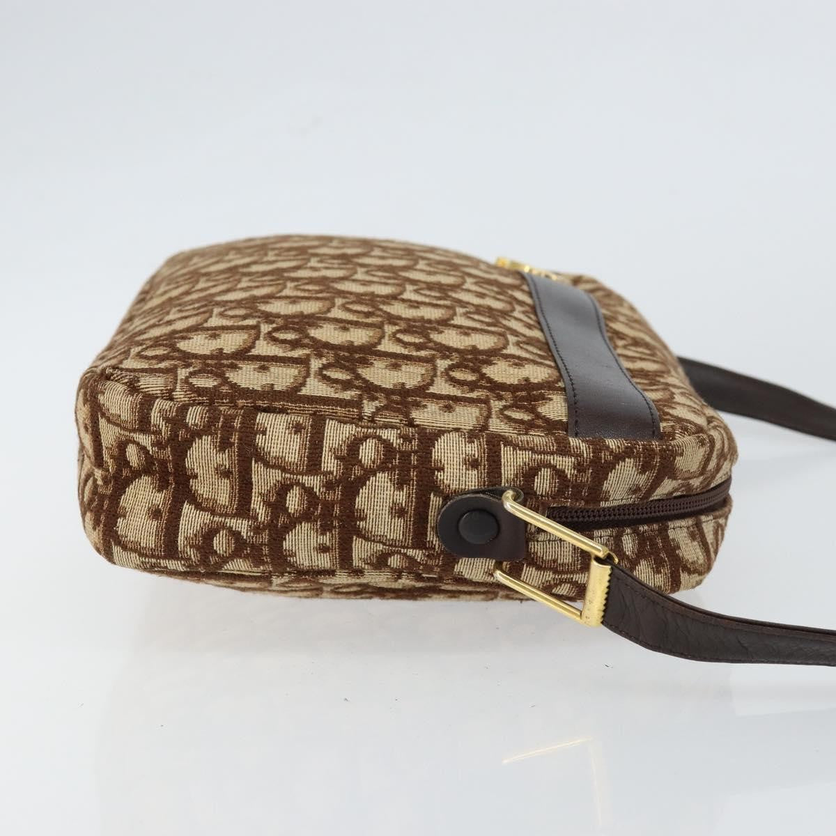 Christian Dior   Trotter Crossbody Bag Diorissimo Coated Canvas Brown Canvas Shoulder Bag Bag ()