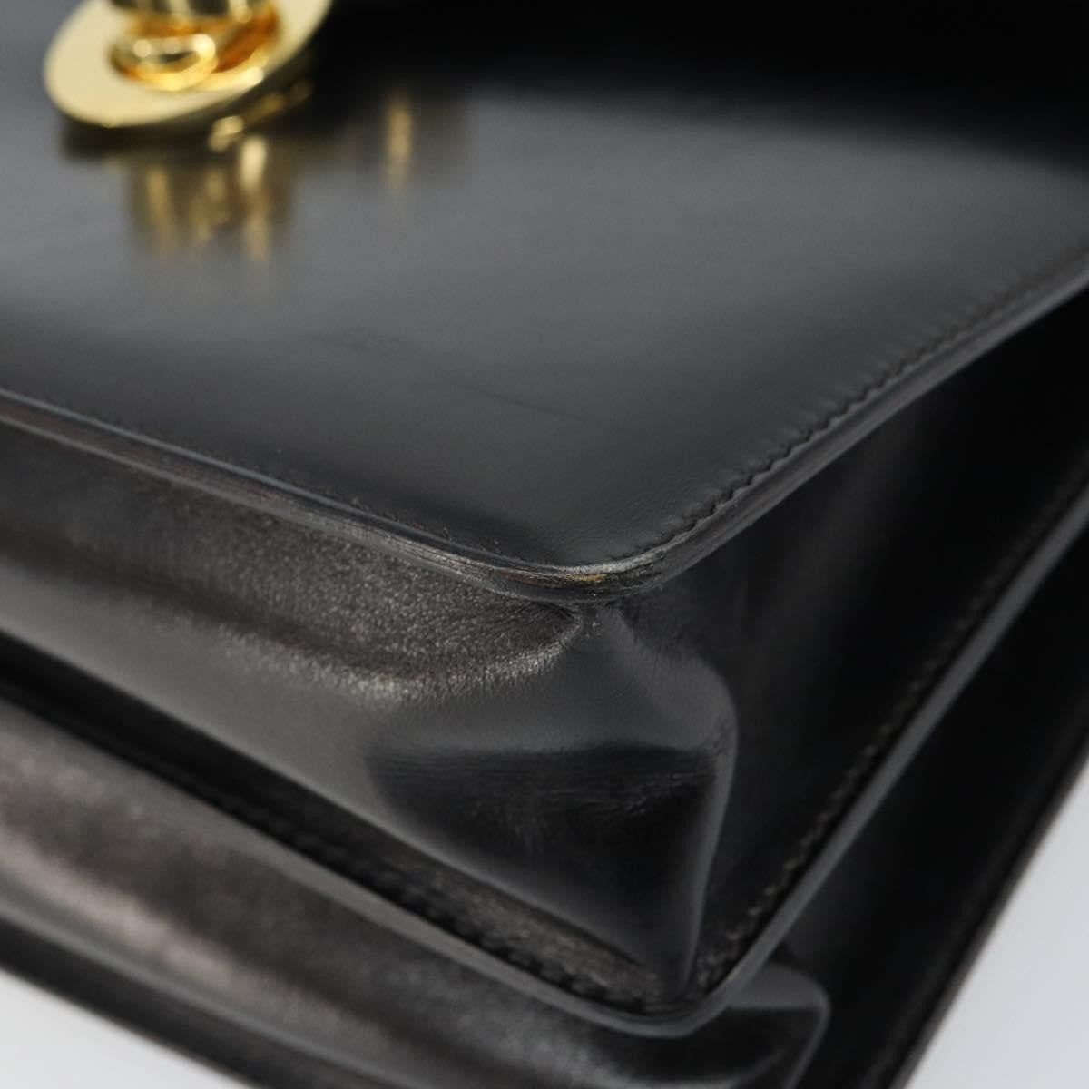 Gucci   Handbag Leather Black Leather Handbag ( )