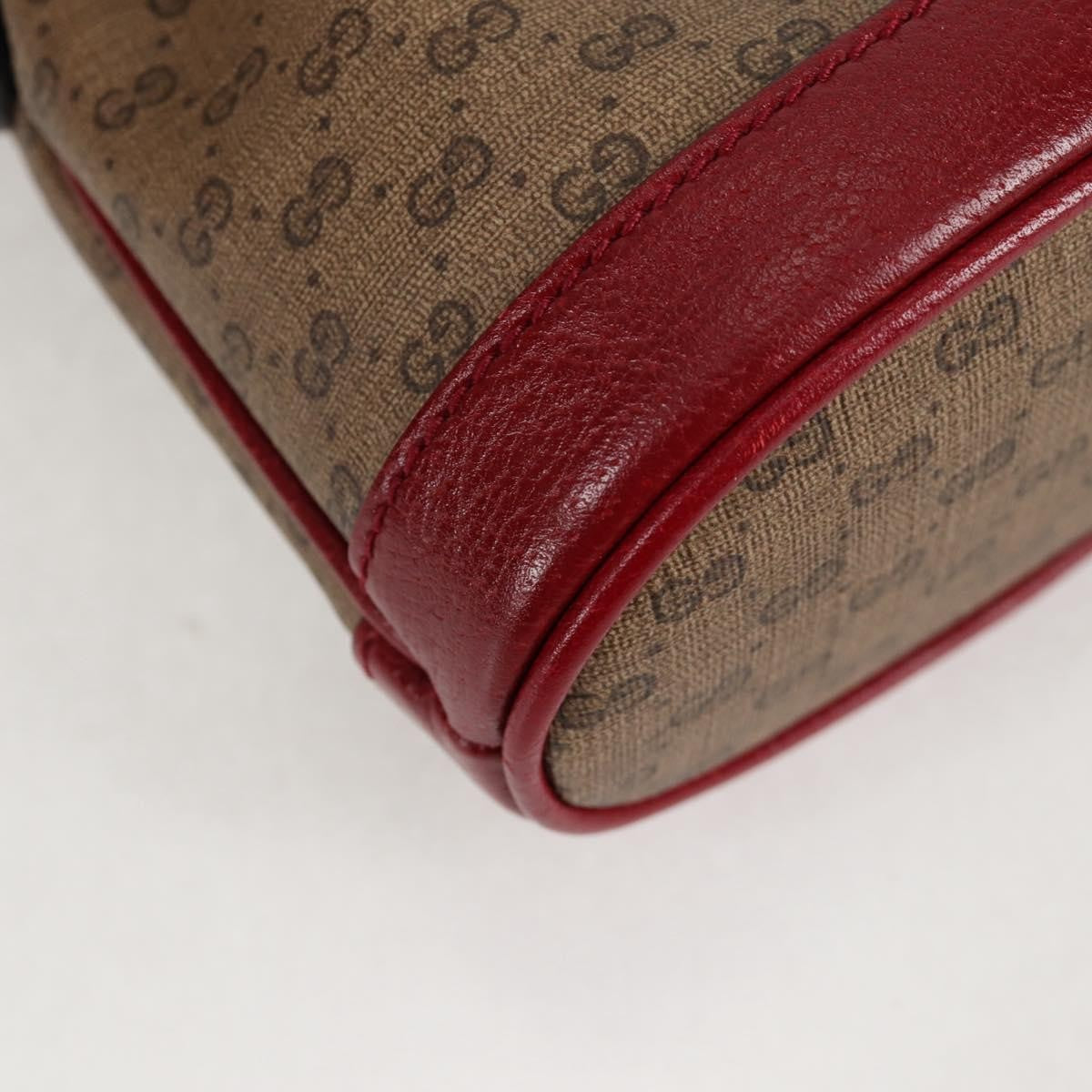 Gucci Doraemon Bucket Bag Printed Mini Gg Coated Canvas Beige Pvc Bag ( )