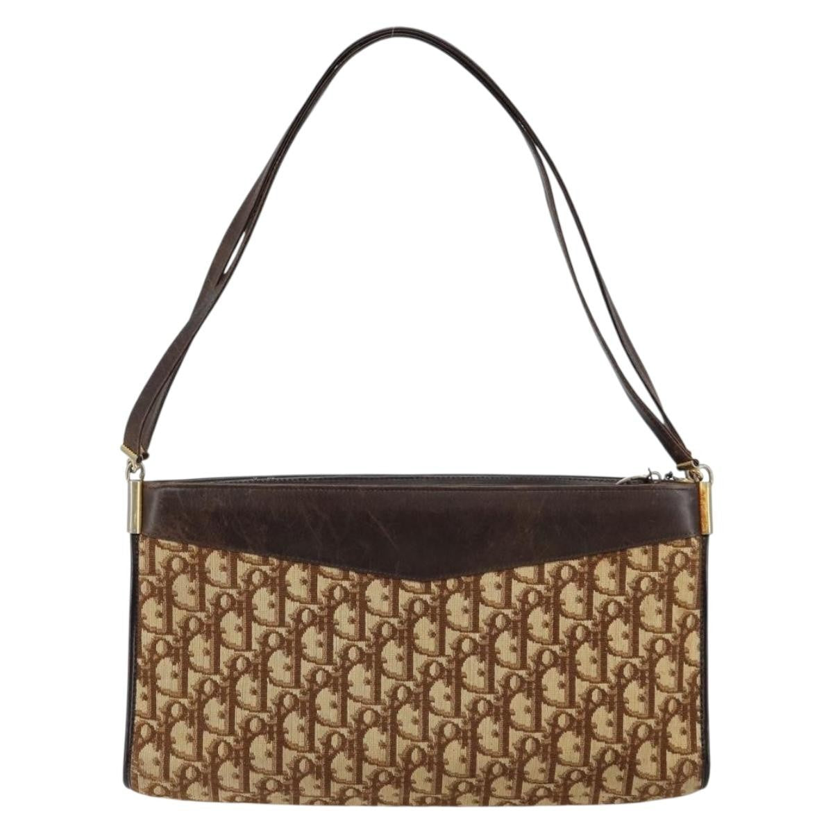 Christian Dior   Trotter Shoulder Bag Canvas Brown Canvas Shoulder Bag Bag ()