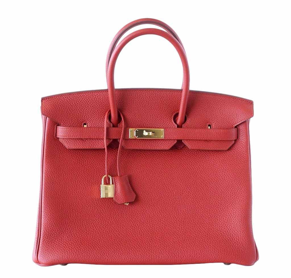 HermesBirkin 25 Vermillion Bag GHW