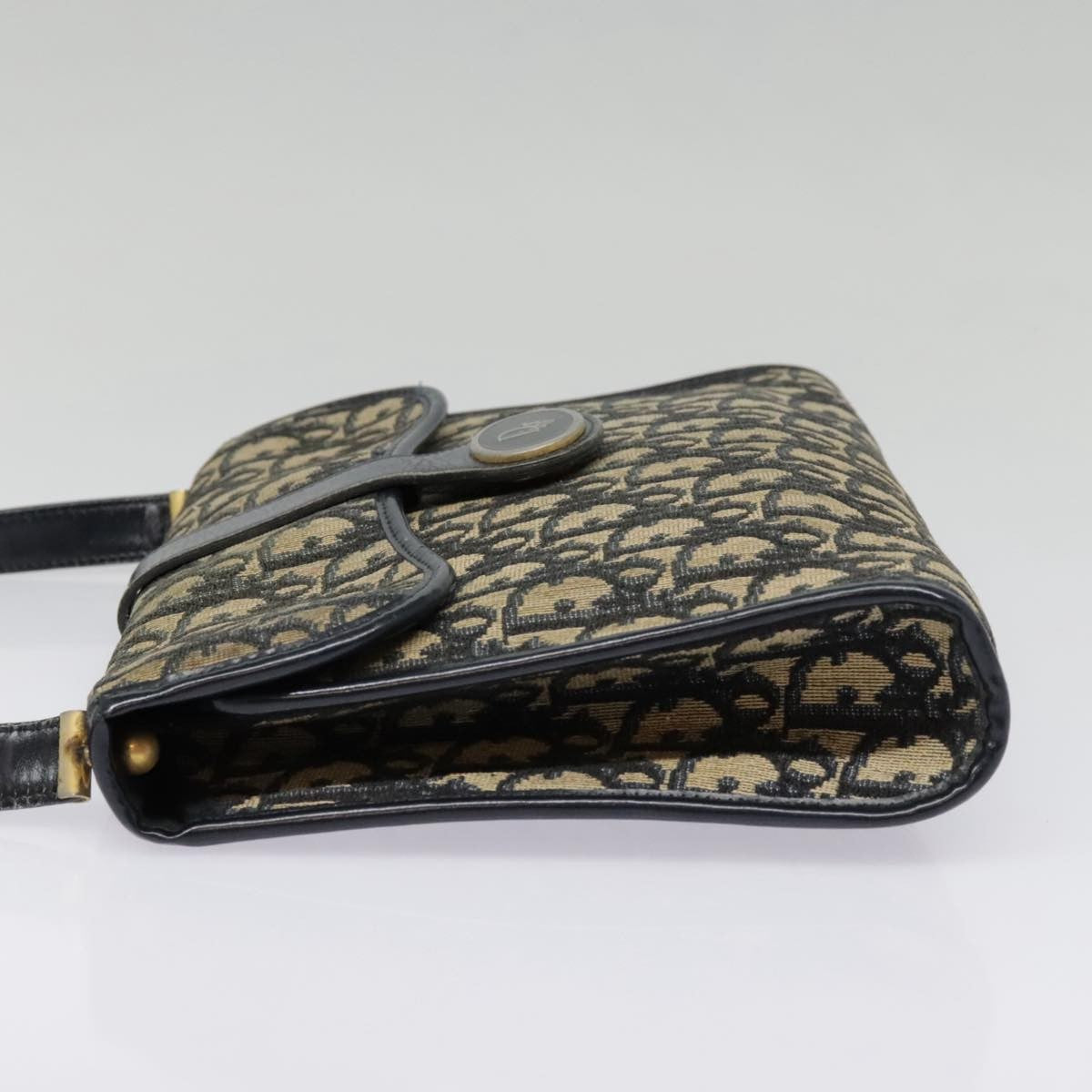 Christian Dior   Flap Crossbody Bag Canvas Navy Canvas Shoulder Bag Bag ()