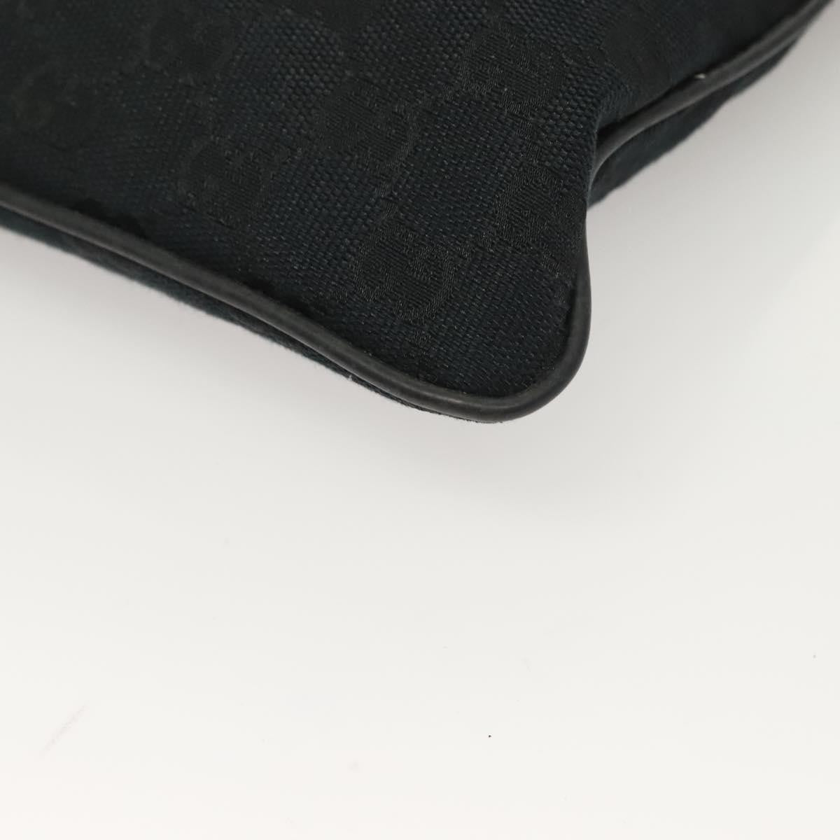 Gucci Web Strap Zip Messenger Bag Gg Canvas Black Canvas Shoulder Bag Bag ( )