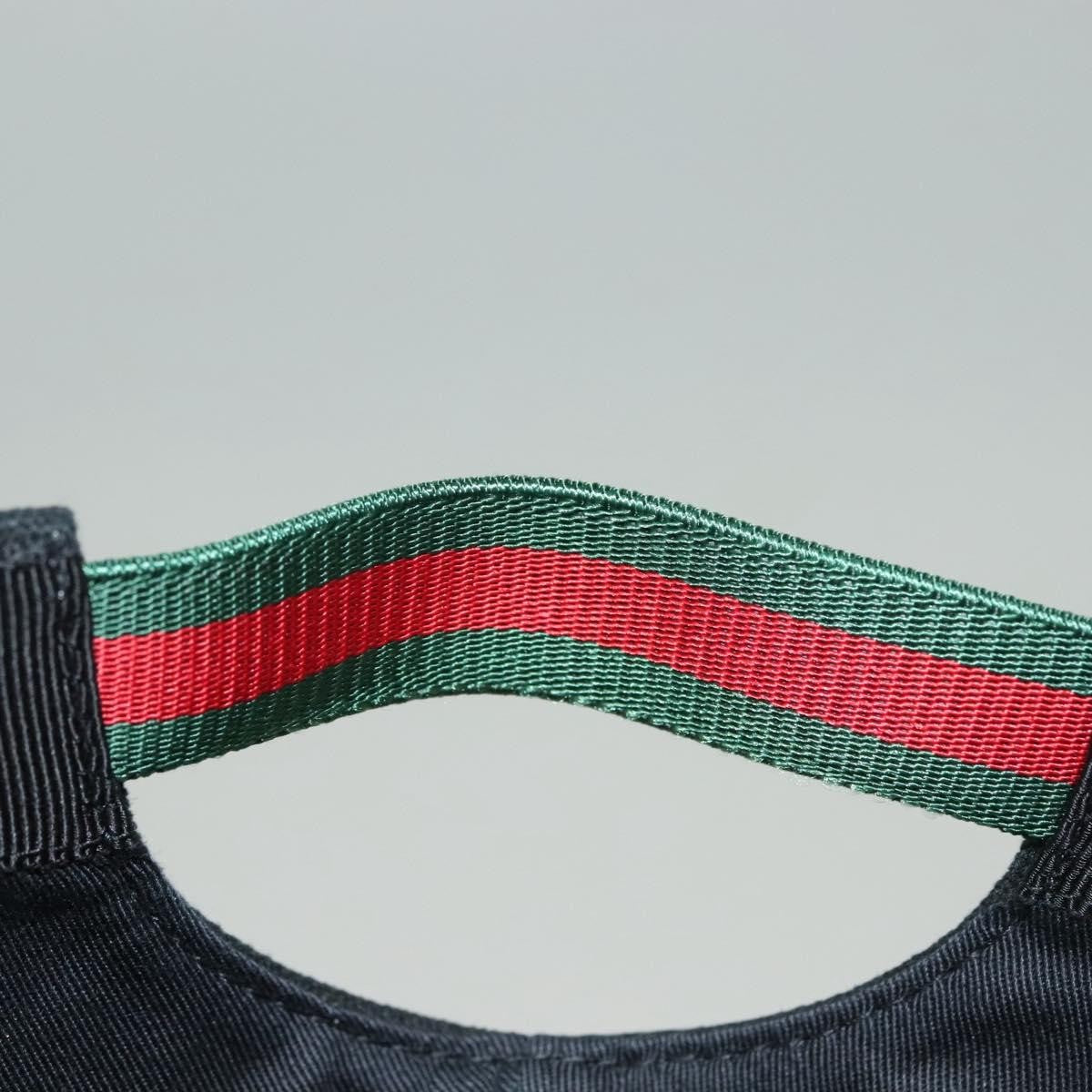 Gucci Interlocking G Web Baseball Cap Canvas Black Canvas Head Accessory Accessory ( )
