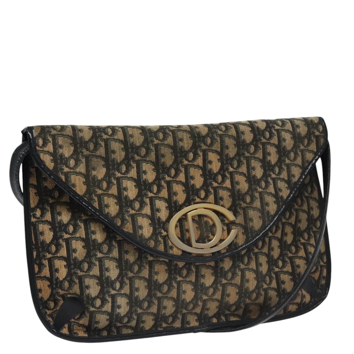 Christian Dior   Trotter Shoulder Bag Canvas Navy Canvas Shoulder Bag Bag ()