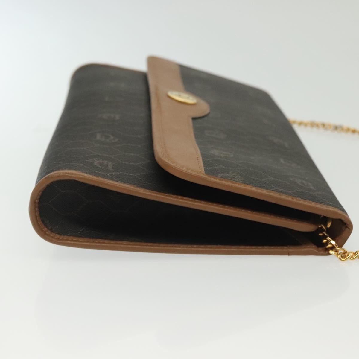 Christian Dior   Honeycomb Chain Canvas Black Canvas Bag ()