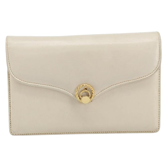 Gucci   Clutch Bag Leather White Leather Clutche & Pouche Bag ( )