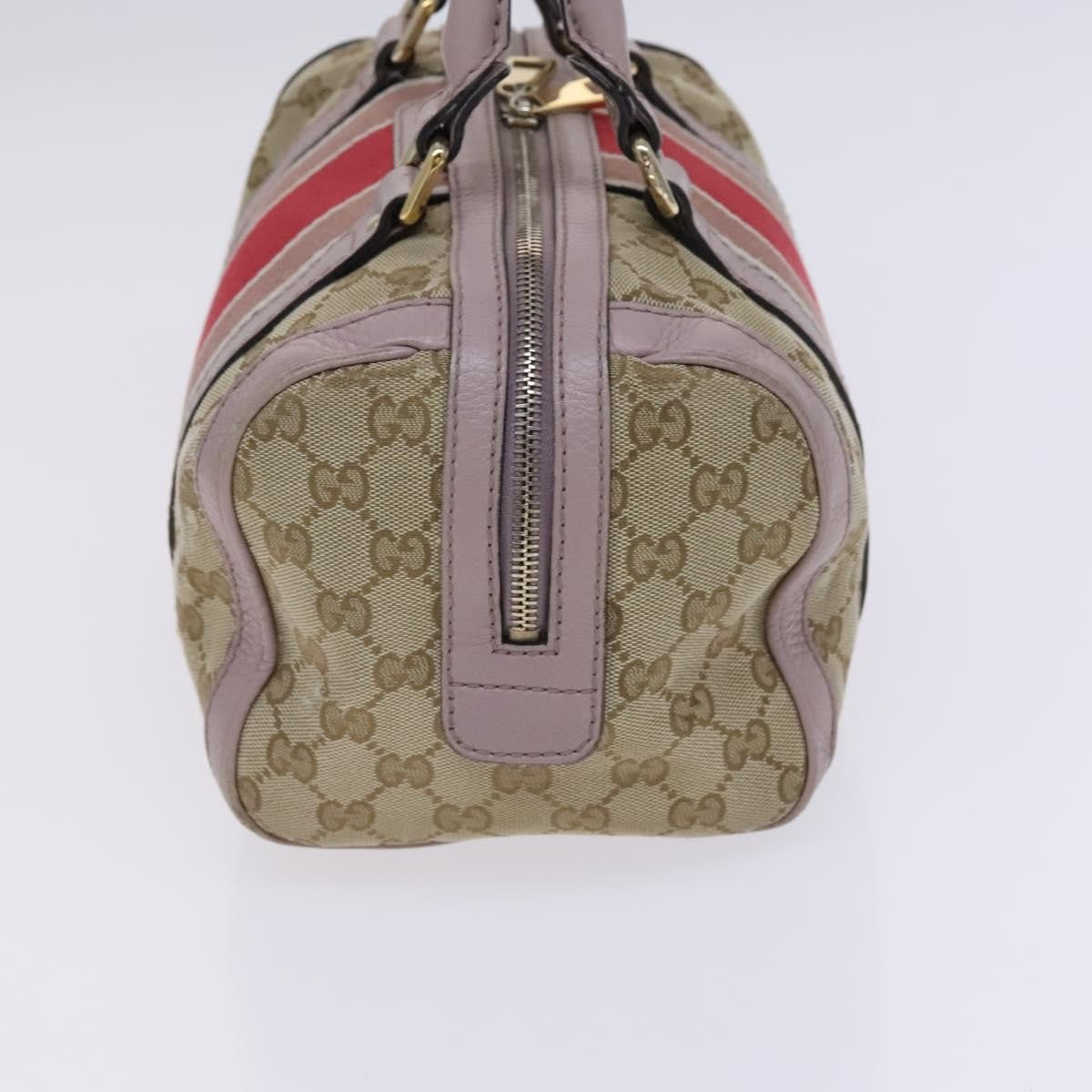 Gucci   Web Boston Bag Gg Canvas Beige Canvas Bag ( )