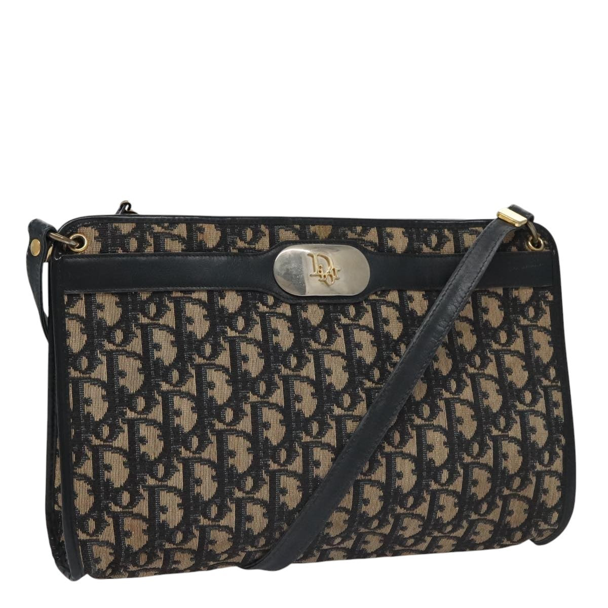 Christian Dior   Trotter Shoulder Bag Canvas Navy Canvas Bag ()