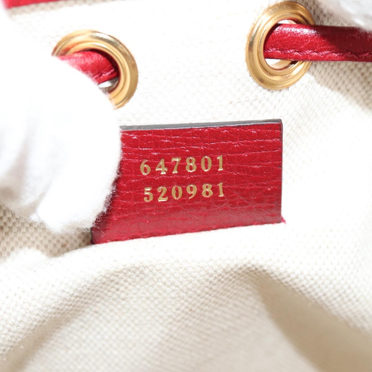 Gucci Doraemon Bucket Bag Printed Mini Gg Coated Canvas Beige Pvc Bag ( )