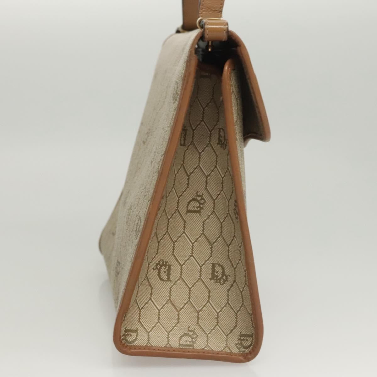 Christian Dior   Honeycomb Handbag Canvas Leather Beige Canvas Bag ()