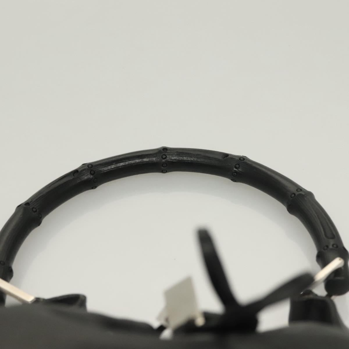 Gucci   Bamboo Shoulder Bag Leather Black Leather Handbag ( )