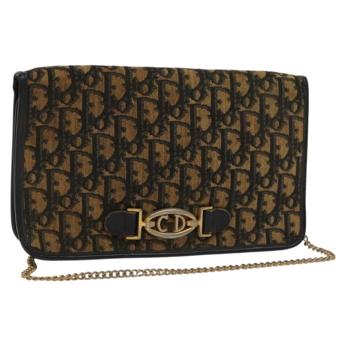 Christian Dior   Trotter Shoulder Bag Canvas Brown Canvas Bag ()