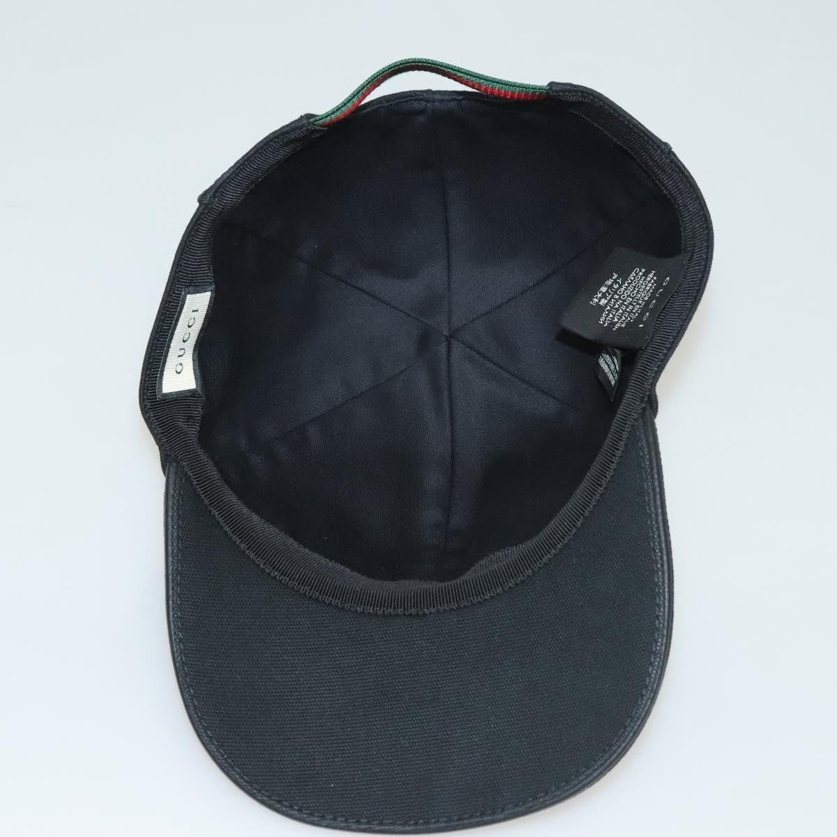 Gucci Interlocking G Web Baseball Cap Canvas Black Canvas Head Accessory Accessory ( )