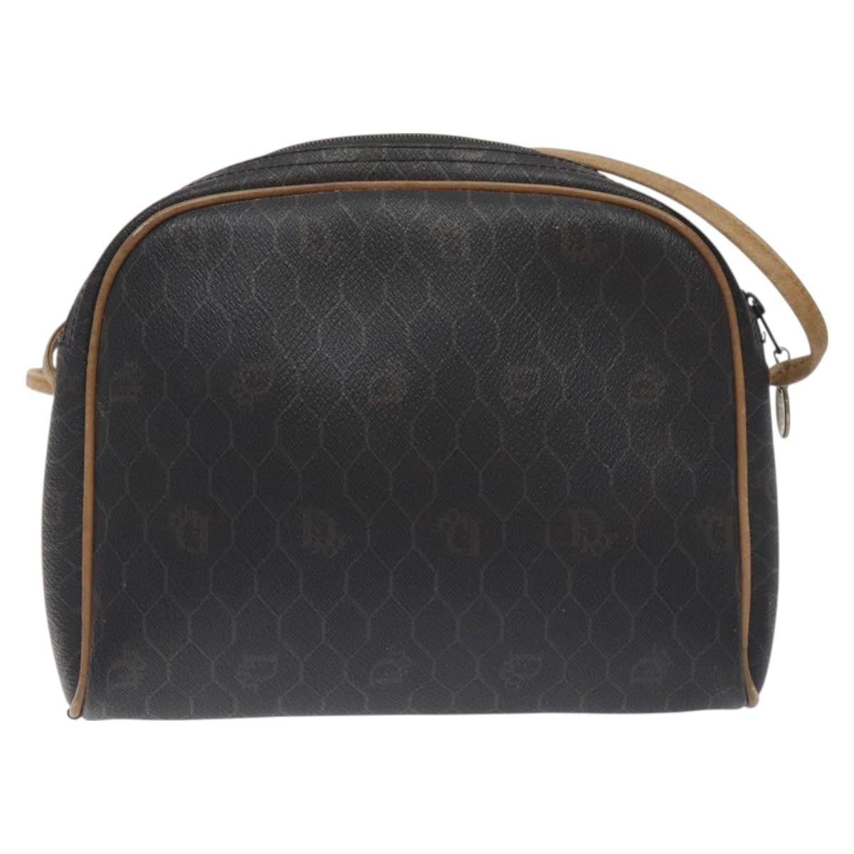 Christian Dior   Honeycomb Shoulder Bag Canvas Black Canvas Bag ()