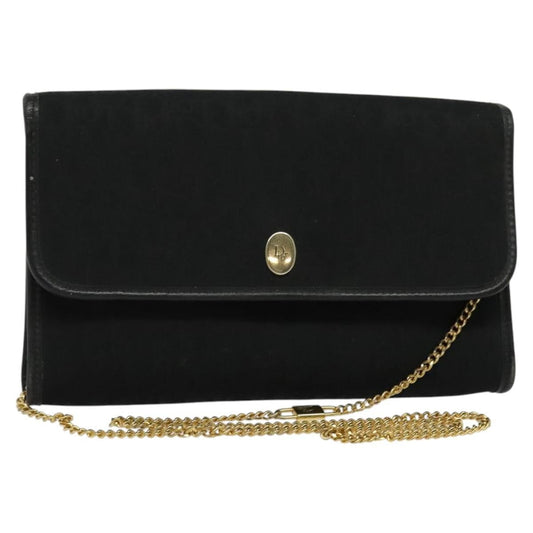 Christian Dior   Trotter Flap Crossbody Bag Canvas Black Canvas Shoulder Bag Bag ()
