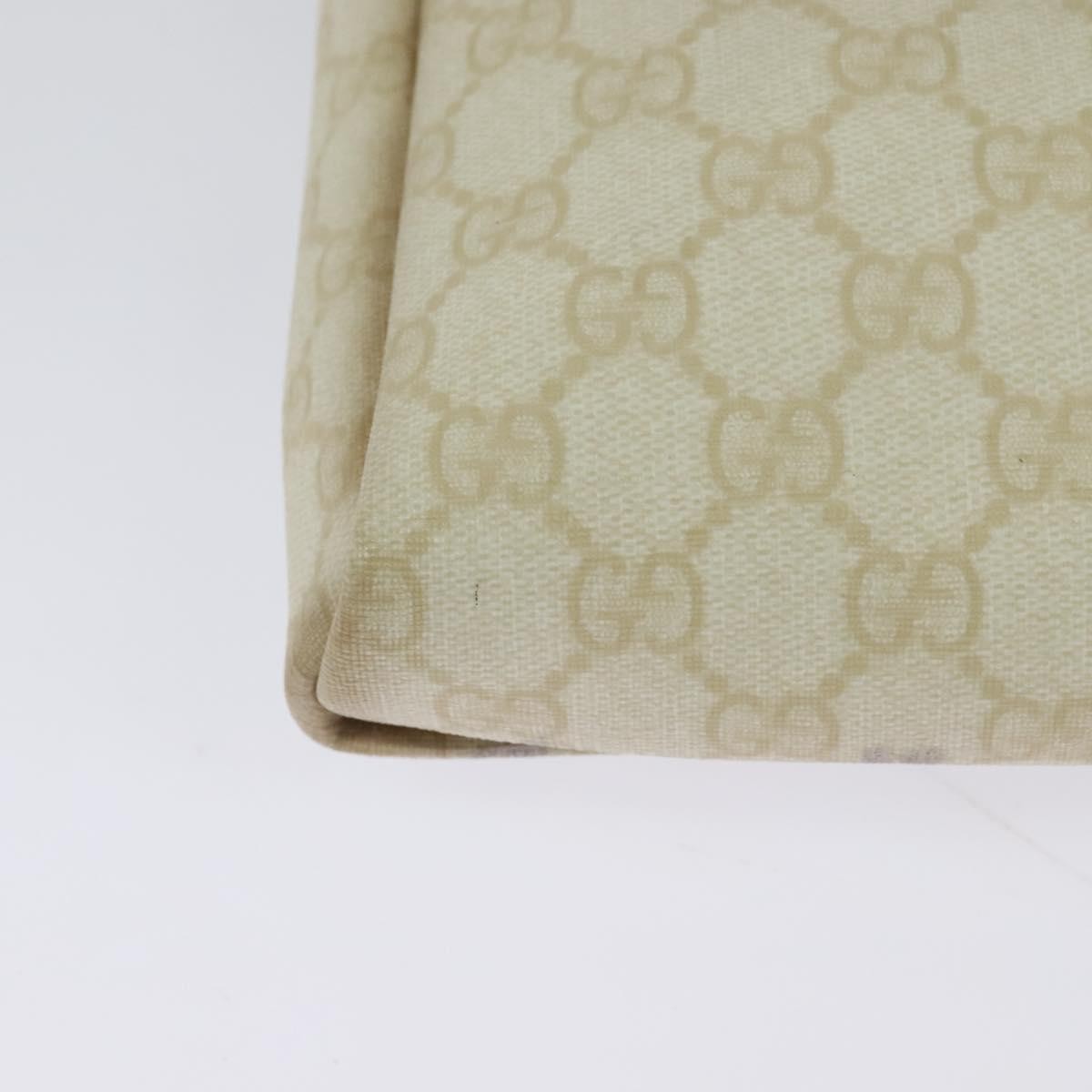 Gucci Flap Messenger Gg Coated Canvas White Pvc Shoulder Bag Bag ( )
