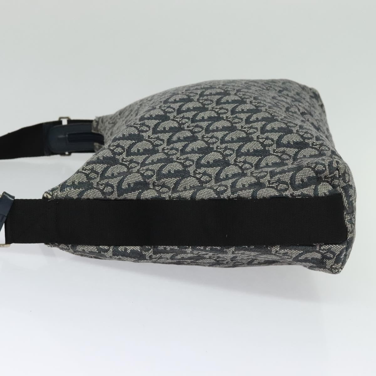 Christian Dior   Zip Shoulder Bag Diorissimo Canvas Navy Canvas Shoulder Bag Bag ()