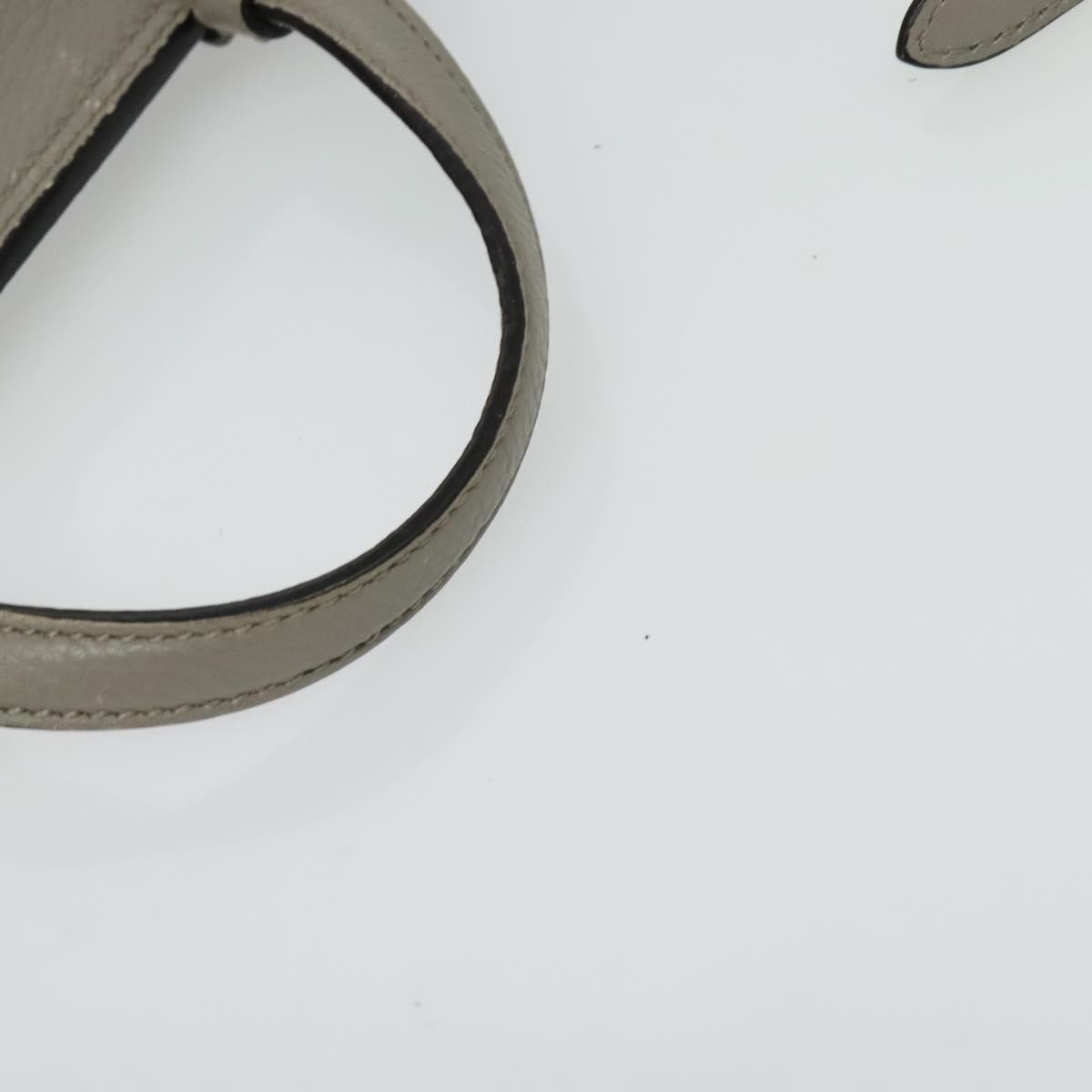 Gucci Bamboo Daily Top Handle Bag Leather Gray Leather Bag ( )