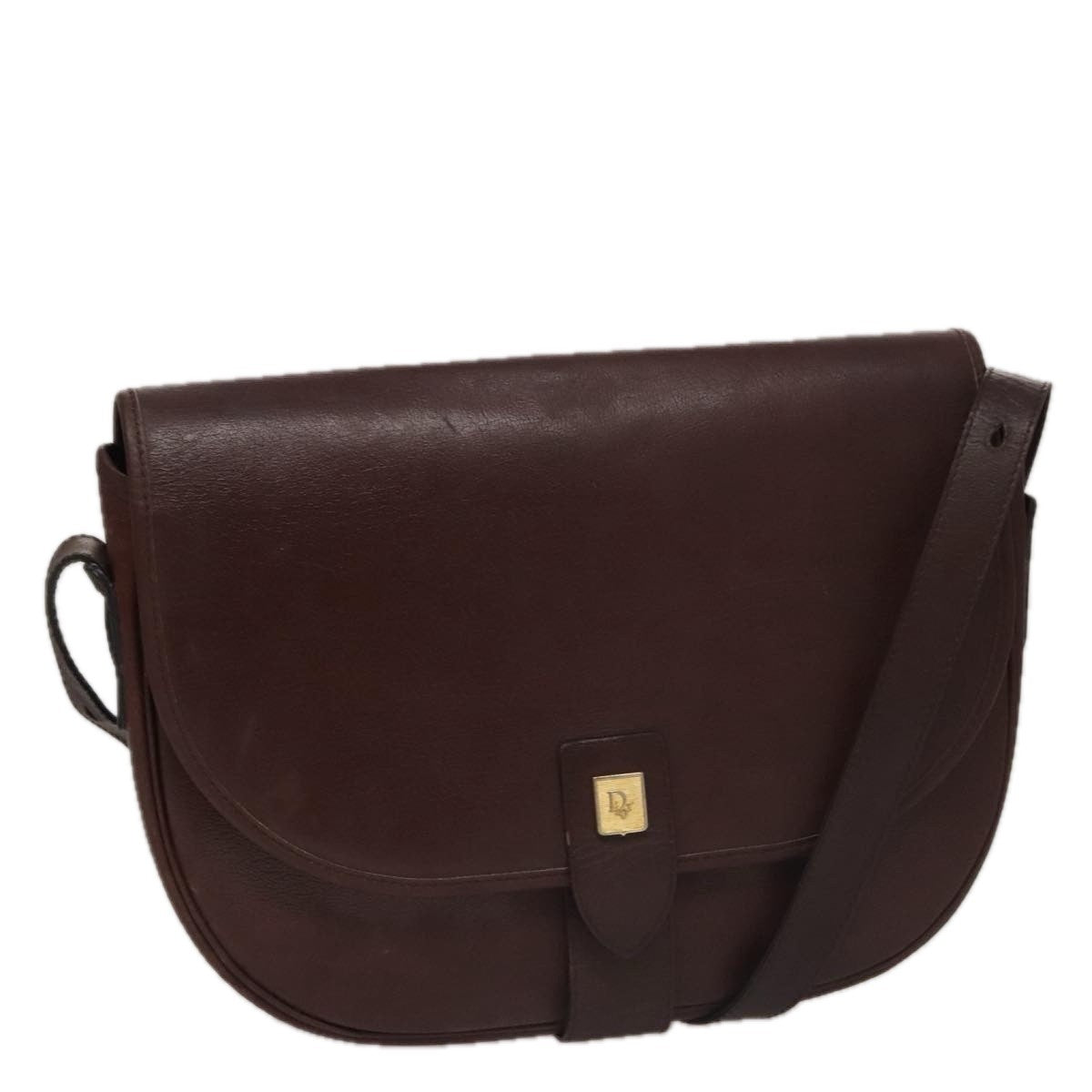 Christian Dior   Trotter Shoulder Bag Canvas Burgundy Leather Shoulder Bag Bag ()
