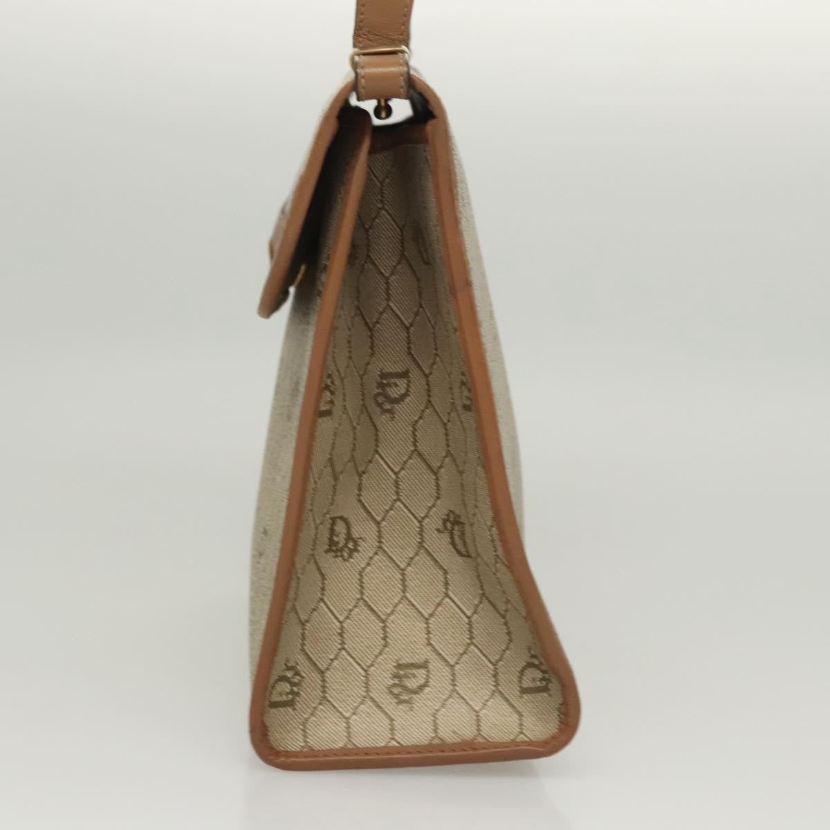Christian Dior   Honeycomb Handbag Canvas Leather Beige Canvas Bag ()