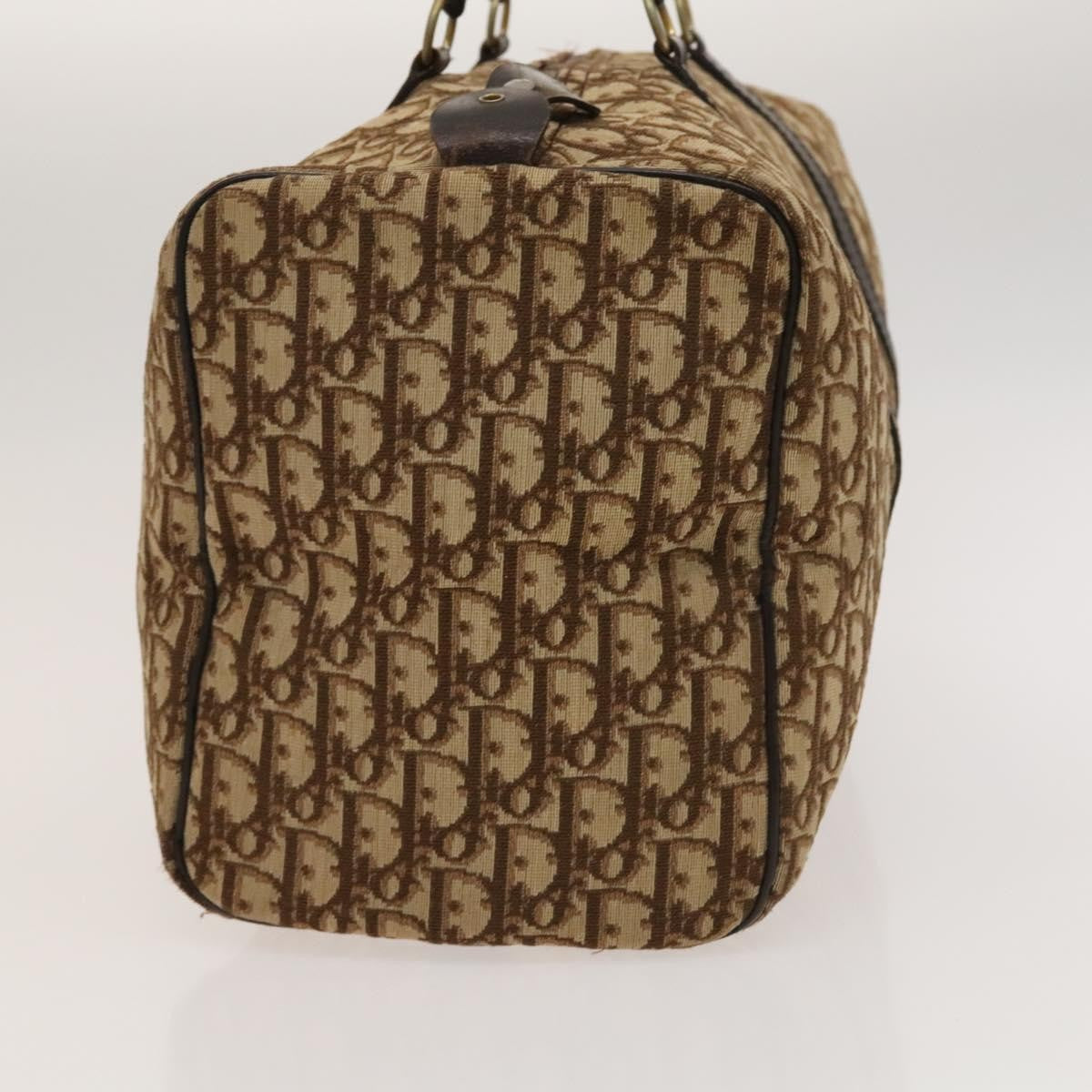 Christian Dior   Trotter Boston Bag Diorissimo Canvas Brown Canvas Bag ()