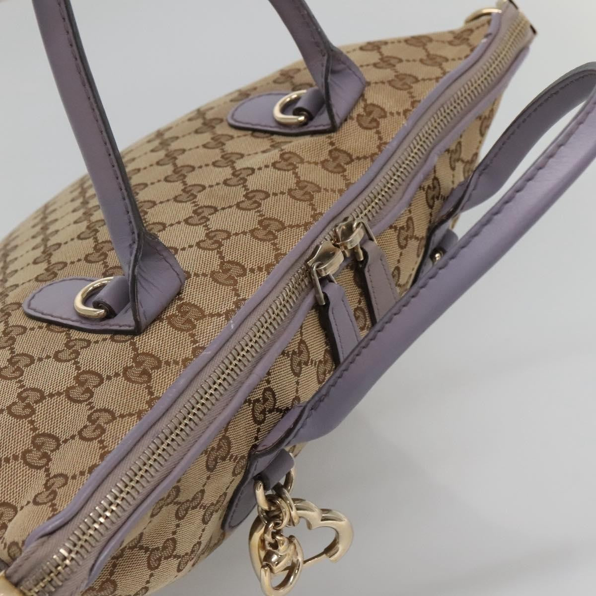 Gucci Convertible Belted Tote Gg Canvas With Leather Beige Canvas Tote Bag Bag ( )