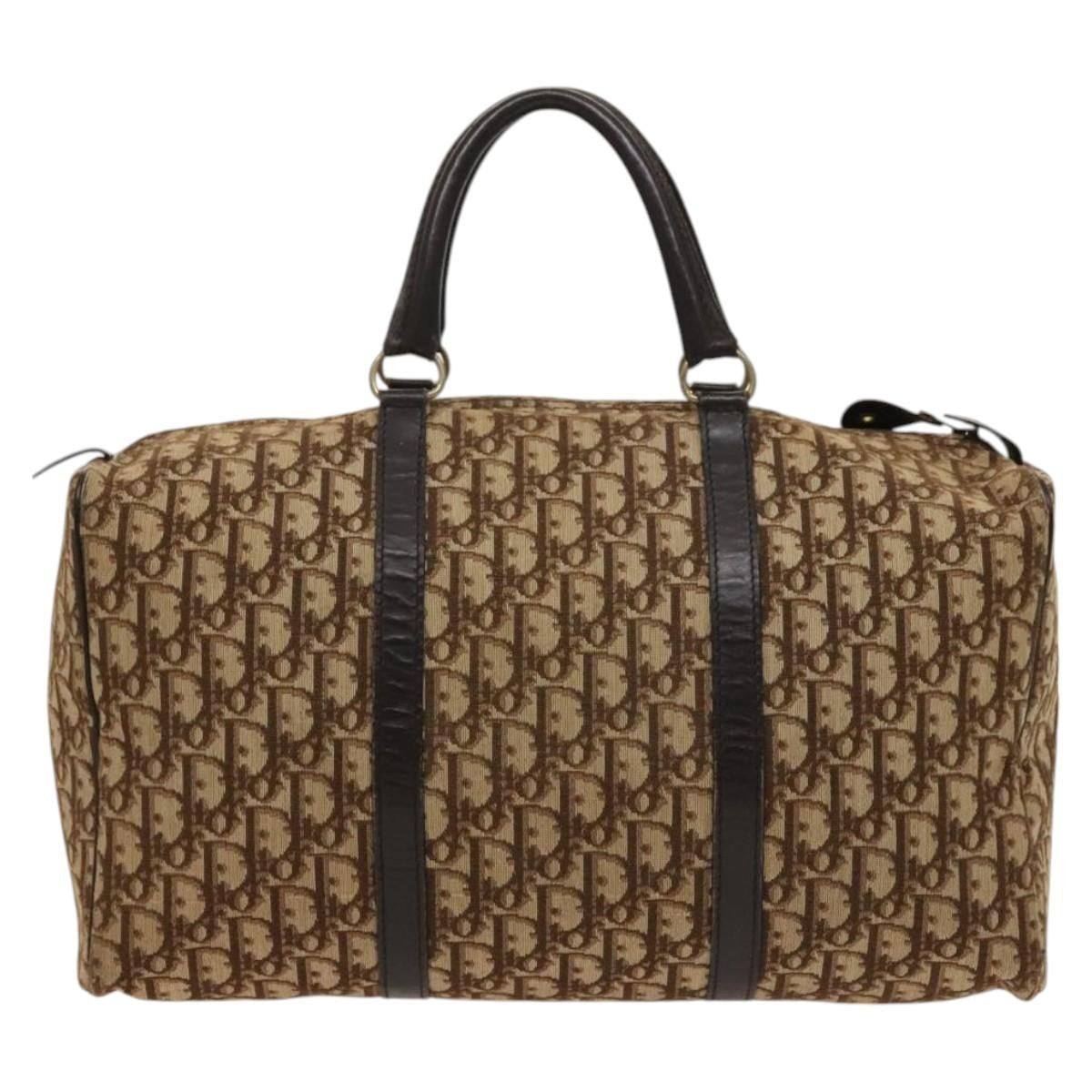Christian Dior   Trotter Boston Bag Diorissimo Canvas Brown Canvas Bag ()